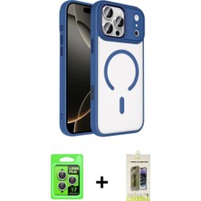 Pileli Store Pilelistore™ iPhone 17 Pro Kılıf Kıvılcım Prime - Siyah Joko Magic 5d Hayalet Cam + Raze Metal Kamera Lens - Gs