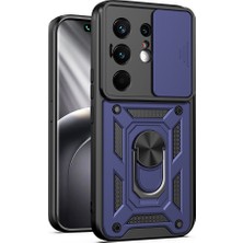 Nanospace Tecno Camon 50 Pro Uyumlu Kılıf Magnetik Standlı Kamera Korumalı Sürgülü Vega Kapak