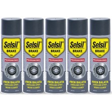 Selsil 500 ml Fren Balata Temizleme Spreyi 5'li Derinlemesine Temizlik ve Korozyon Önleyici