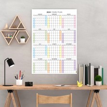 Bi'aldım 2027 Amerikan Standardı Takvim, Yıllık Planlayıcı Duvar Takvimi, Sunday Start Wall Planner
