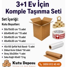 Kutu Deposu Maxi Taşınma Koli Seti 3+1 Evler Için