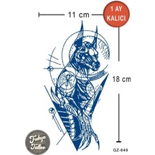 Trakya Tattoo 1 Ay Kalıcı Dövme Yarım Kol Anubis (Çakal Başlı Tanrı) Geçici Dövme