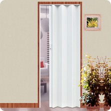 Lorin Akordiyon Kapı Beyaz 85 x 203 x 6 cm PVC Malzemeden Üretilmiş Pratik ve Ekonomik BK1015