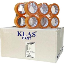 İbtaş Klas Rocktape 45MM x 100 Metre Hotmelt Şeffaf Koli Ambalaj Paketleme Bandı - 60 Ade