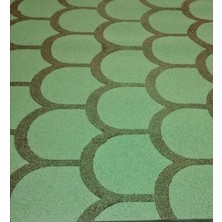 Drl Hirdavat Yeşil Yonca Desenli Arduazlı Kumlu Rulo Şıngıl 1 MTX10 Mt 9m² Alan Kapatır