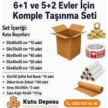Kutu Deposu Maxi Xxl Plus Taşınma Koli Seti 6+1 ve 5+2 Evler Için