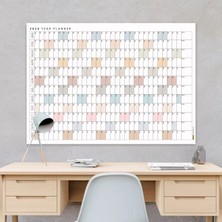 Bi'aldım 2027 Yıllık Planlayıcı Duvar Takvimi, Planlayıcı Takvim, Yatay Poster Planlayıcı Takvim