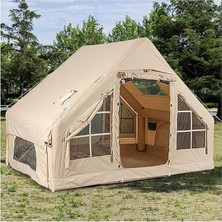 Munico 6 Kişilik 4 Mevsim Şişme Kamp Çadırı 300 × 210 × 200 cm Aile Boy Konforlu 5 Dk Da Kurulum Yırtılmaz