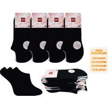 Şirin 4027 Penye Dikişsiz Bayan Sneakers Çorap 6'li
