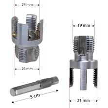 NSE ŞAHİN 1/2" (20 Mm) ve 3/4" (25 Mm) İç ve Dış Diş Açma Aparatı Seti Ergonomik Tasarım ile Uzun Ömürlü Kullanım