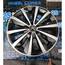 Yk 15 Inç Citroen C-Elysee / C2 / C3 / C4 / Berlingo / Nemo Uyumlu Jant Kapağı 4'lü Takım Amblem Hediyeli