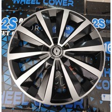 Yk 15 Inç Renault Express / Clio / Symbol / Megane / Taliant / Fluence Uyumlu Jant Kapağı 4'lü Takım Amblem Hediyeli