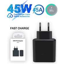 Mobil Go Samsung Tab S10+ / Tab S10 Ultra / Tab S10 Fe / Tab S10 Fe+ Uyumlu USB Pd 45W Şarj Kafası Adaptörü