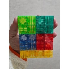 Zenvia Mey Ithalat® SH59838 Magnet Küp Yapı Blok Seti 64 Parça