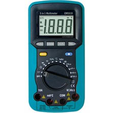 Allsun EM5510 5 In 1 Otomatik Aralıklı Dijital Multimetre