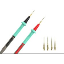 OEM ZF005 0.05MM Multimetre Test Probu Ultra Ince Iğne Uçlu Silikon Ölçüm Kablosu Seti