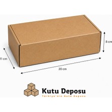 Kutu Deposu 11X20X8 cm E-Ticaret ve Kargo Kutusu-Kilitli (100 Adet)