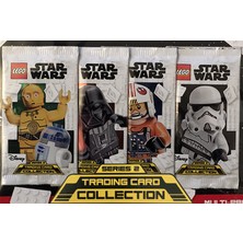 LEGO Star Wars Koleksiyon Kartları : Star Wars Trading Cards Booster Pack 4 Kapalı Paket Full Set
