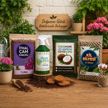 Plant Home Power Mix Power Mix Bitki Besini / 1 Litre Ithal Çam Kabuğu / 1 Litre Cocohusk / 1 Litre Kil Bilyesi
