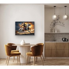 Bezos Atlı Osmanlı Askeri Kanvas Tablo 70X100CM