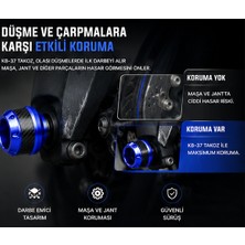 3DreaMaker Universal Motosiklet Ön Teker Takozu (Mavi), Motosiklet Aksesuar, Motosiklet Koruma, Cnc Alüminyum