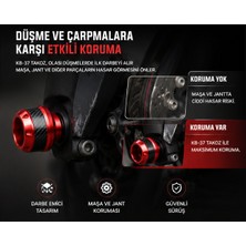 3DreaMaker Universal Motosiklet Ön Teker Takozu (Kırmızı), Motosiklet Aksesuar, Motosiklet Koruma, Cnc Alüminyum