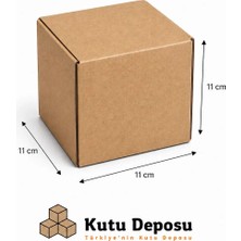 Kutu Deposu 11X11X11 cm E-Ticaret ve Kargo Kutusu (Bardak ve Mum Kutusu) (100 Adet)