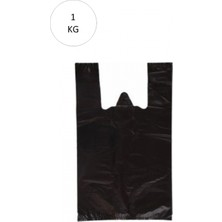 MiraLive Siyah Atlet Poşet Battal Boy 40X75 cm Takriben 23 Adet 1 kg