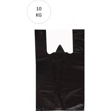 MiraLive Siyah Atlet Poşet Küçük Boy 25X45 cm Takriben 1.110 Adet 10 kg