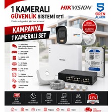 Hikvision Colorvu 1 Kameralı Ip Güvenlik Sistemi Seti