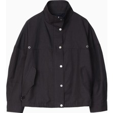 3.1 Phillip Lim Cropped Balloon Dik Yakalı Oversize Kadın Ceket