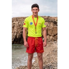 Marten Lıfeguard Tssf Logolu Dry Touch Hızlı Kuruyan Kappa Kumaş 0 Yaka T-Shirt-Düdük-Şort Set