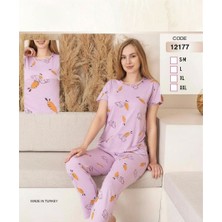 Meynur Moda Viskon Penye Bayan Pijama Takımı