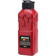 Nova Color Akrilik Boya 180GR Kırmızı - 3 Adet
