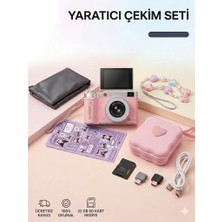 Serreha 4K Çantalı Dijital Retro Video Kamera 48MP 16X Zoom Işıklı (32GB Hafıza Kartı Hediye)