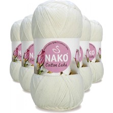 MiraLive 5 Adet Cotton Lüks Yelek Tunik Kazak Bluz Hırka Ipi Yünü Süt Beyaz 97570