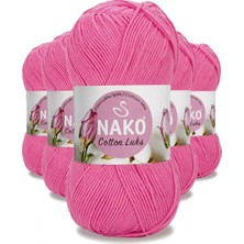 MiraLive 5 Adet Cotton Lüks Yelek Tunik Kazak Bluz Hırka Ipi Yünü Koyu Pembe 97550