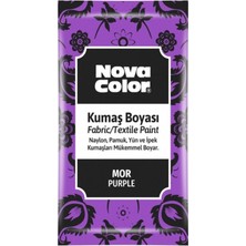 Nova Color Toz Kumaş Boyası Mor - 2 Adet