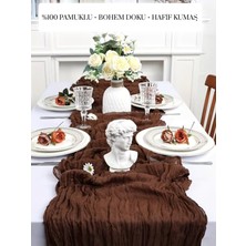 Kitchen Vogue Bohem Dekoratif Runner Masa Örtüsü | Düğün, Parti, Söz, Nişan, Özel Gün Dekorasyonu Sofra Süslemesi