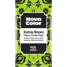 Nova Color Toz Kumaş Boyası Yeşil - 2 Adet