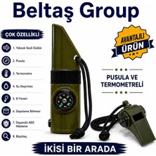 Beltaş Group 2'si 1 Arada Düdükler (Çok Özellikli Uzun Düdük ve Pusulalı Termometreli Kısa Düdük)