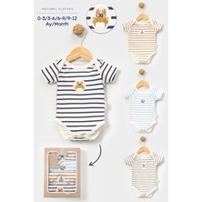 Almini Erkek Bebek Body 4 Lü Set