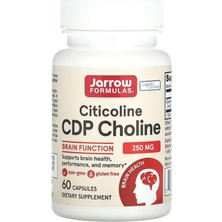 Jarrow Formulas, Cdp Citicoline Choline  250 Mg, 60 Capsules.