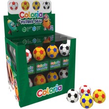 Silka Coloria Futbol Topu 3D Silgi Karışık - 1 Adet