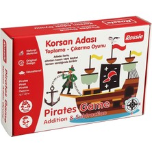 Rossie Korsan Adası Eğlenceli Tasarımlı Toplama Çıkarma Oyunu 5-12 Yaş Arası Çocuklar İçin