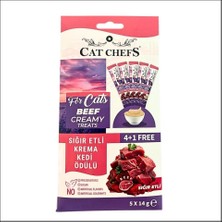 Miçiko Cat Chefs Sığır Etli Krema Kedi Ödülü 5X14GR