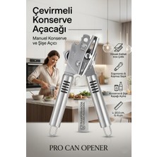 Transformacion Profesyonel Konserve Açacağı - Çelik Ergonomik Manuel Konserve ve Şişe Açıcı 722091
