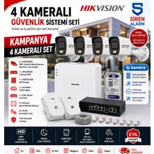 Hikvision Colorvu 4 Kameralı Ip Güvenlik Sistemi Seti