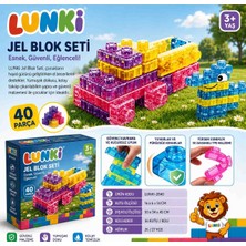 Lunki Toys Jel Yumuşak Oyun Blokları LEGO 40 Parça