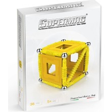 Super Mag SUPERMAG 36 PARÇA MANYETİK YAPI VE GEOMETRİ SETİ- STEM EĞİTİCİ MANYETİK OYUNCAK